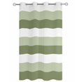 thumbnail image 2 of nqOlkjepod Outdoor Curtains for Patio Waterproof, Sage Green White Striped Outdoor Privacy Panels Grommet, Farmhouse Stripes Blackout Outside Curtains for Porch/Cabana/Pergola 54"x84", 1 Panel, 2 of 8