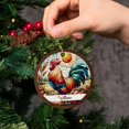 thumbnail image 4 of Customized Rooster Ornament, Rooster Christmas Ornament, Rooster Stained Glass Style Ornament, Personalized Rooster Xmas Ornament with Name, Custom Rooster Ornament Christmas Tree Decorations HTXj7Z, 4 of 6