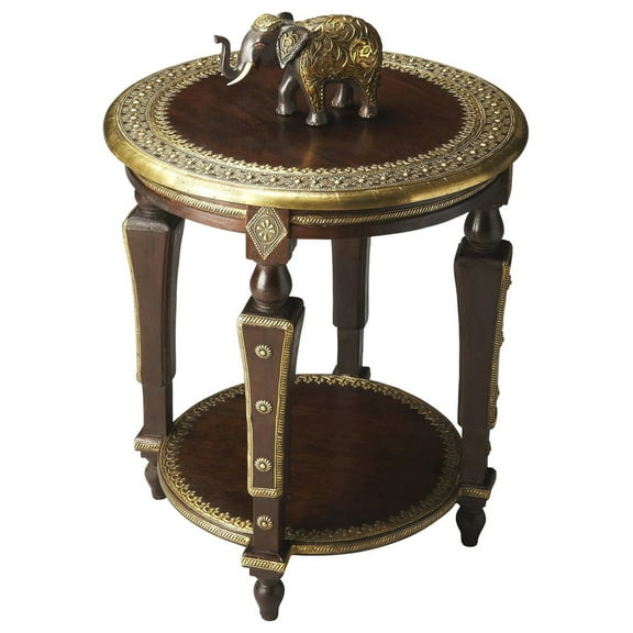 Butler Specialty Ranthore Round Brass Accent Table