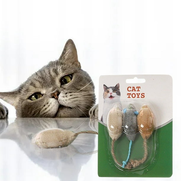 Juego De Juguetes De Simulación Para Gatos Juguetes De Plumas Para Morder Y Rascar
