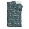 thumbnail image 1 of Juego de cama negro con estampado de círculos de avión, 1 of 4