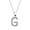 sliver Size W3, variant on Personalized Name Necklace, Elegant 26 English Letter Pendant Jewelry, Alloy Custom Initial Chain Necklace Gift for Women