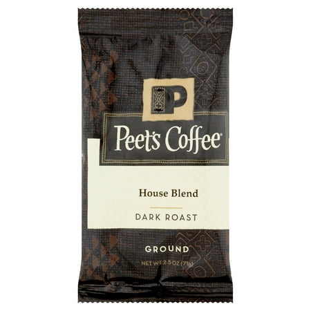 Peet's Coffee House Blend Dark Roast Ground Coffee Portion Packs, 18ct, 2.5 oz bags