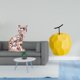 thumbnail image 2 of Escultura De Fruta De Gato De Porcelana, Figura Decorativa, Adorno De Animal, Arte Geométrico, Artesanía Coleccionable, Decoración De Mesa Para Chimenea, Festival, Oficina, 2 of 8