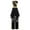 Black, variant on Women Praise Dance Outfit Metallic Block Asymmetric Overlay Dress And Pants Worship Lyrical Dress Red S