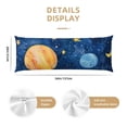 thumbnail image 3 of Lsque Planets And Stars1 Body Pillow Case Cover,Ultra-Soft Microfiber Bed Pillow Cases 20x54 inches,Elegant Bedding,Breathable Durable Pillow Cover with Envelope Closure, 3 of 8