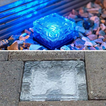 Waterproof Solar Powered Led Rock Light Cube Brick Garden Decorative Waterproof Solar Powered Led Rock Light Cube Brick Garden Decorative Path Lights Com