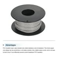 thumbnail image 3 of Uxcell 18AWG Stranded Wire Hookup 10M/33ft Grey Electrical Wire UL1007 Spool, 3 of 6