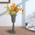 thumbnail image 1 of Flores de metal Florero Titular de maceta Brote Planta de interior Maceta Centros de Flores artificiales Vela para Bonsai hogar Gris Fernando florero decorativo, 1 of 7