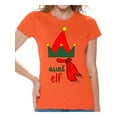 thumbnail image 1 of Awkward Styles Ugly Christmas Shirts for Women Xmas Elf Aunt T-Shirt, 1 of 4