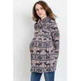 thumbnail image 2 of Reindeer Fair Isle Cowl Neck Maternity Tunic, 2 of 4