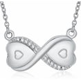 thumbnail image 3 of Infinity Urn Necklace for Women Double Heart Cremation Necklaces Jewelry Hold Two Ashes - Infinity Memorial Keepsakes Pendant Jewelry Gifts for Loved Ones, 3 of 8