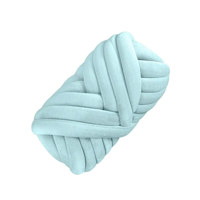 Langgg Chunky Yarn Knitting Arm Knit Soft Yarn 250G for DIY Rug Making Sweaters Light Green