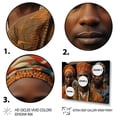 thumbnail image 3 of Designart "Tribes Yoruba African Nigeria II" African Tribes Floater Framed Canvas Wall Art, 3 of 7