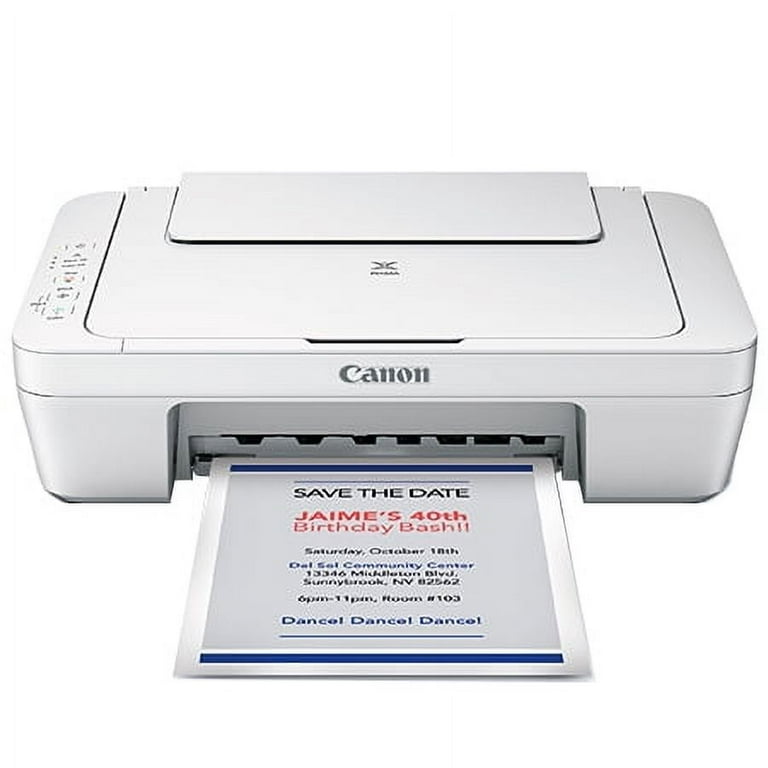 Canon PIXMA MG2522 All in One Inkjet Printer Copier Print Wired White USB Cable Included Walmart