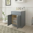 thumbnail image 3 of Vanity Art 24" W Birch Plywood Freestanding Single Base Storage Cabinet with Soft Close Doors, 3 of 9