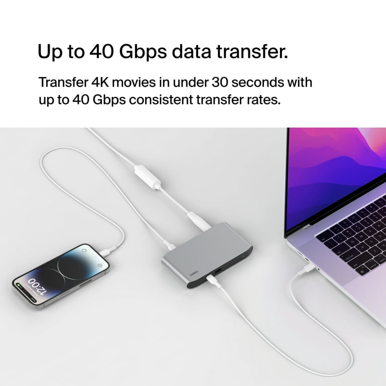 Connect 5-In-1 Thunderbolt 4 Core Hub, Silver - Walmart.com