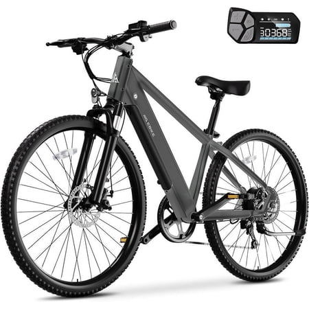 TST Electric Bike, 360Wh Removable Battery Ebike, Peak 500W Electric Mountain Bike, up to 22 Mph and 40 Miles, 7-Speed 26" All Terrain Electric Bike for Adults