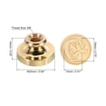 thumbnail image 2 of Uxcell Alphabet C Wax Seal Stamp Initial Letter Sealing Wax Stamp Classic Retro Brass Head, 2 of 6