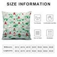 thumbnail image 5 of COMIO  Throw Pillow Covers,Pillowcase Decor for Couch Sofa Bedroom Car Living Room,Christmas Tree Seamless Pattern, 5 of 5