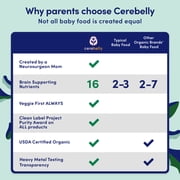 (2 pack) Cerebelly Organic Stage 2 Beet Carrot Blueberry with Coconut Milk Baby Food, 4 oz Puree