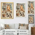 thumbnail image 4 of Designart "Fox with Friends in Winter Animal Scene" Animals Framed Wall Art - Traditional Orange Fox Entryway Framed Wall Art, 4 of 6