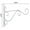 🥝 White_Hot#159, variant on Wall Mount Hanging Plant Bracket Metal Hook - Indoor Outdoor Wall Hanger Rack, Decorative Pot Holder, Space-Saving Strong Secure Garden Display