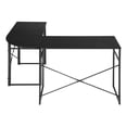 thumbnail image 2 of Modern Geo Black L Shape Computer Table, 2 of 3