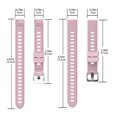 thumbnail image 2 of Correa de reloj de silicona deportiva Pulsera de fitness Reemplazo de correa de silicona para Garmin / HUAWEI / Samsung 20 mm, Rosa Yuarrent EL2640-05, 2 of 2