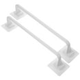 thumbnail image 2 of Towel Storage Rack 2Pcs Punch Free Towel Storage Rack Plastic Bath Towel Rod Towel Holder Bathroom Accessories (Long Style, White), 2 of 10