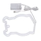 thumbnail image 3 of Luz de neón LED en forma de oso, señal de neón con batería, carga USB, decoración de pared, luz para decoración de fiesta en casa, 3 of 5