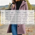 thumbnail image 3 of Caywon Women's Hooded Button Front Coat, Long Sleeve Casual Outerwear Jacket with Pockets, Relaxed Fit Everyday Fall Layering Coat, 3 of 6