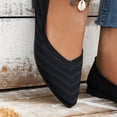 thumbnail image 4 of Mepaouo Pointed Toe Flats for Women Comfortable Dressy Knit Ballet Mary Jane Women's Work Dress Shoes, 4 of 7