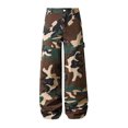 thumbnail image 3 of Men's Casual Camouflage Cargo Pants Baggy Wide Leg Hip Hop Skater Pants Loose Fit with Pockets - Streetwear Style for Men with Urban and Trendy Look,Camouflage,M, 3 of 6