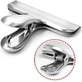 thumbnail image 3 of 8 Pack Stainless Steel Clips Grips for Chip Bags, 4 inch Width, Danzix Durable Paper Seal Tool for Coffee Food Bread Bags, Kitchen Home Usage - Sliver, 3 of 5