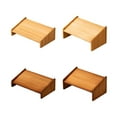 thumbnail image 3 of letairis Wood Under Desk Footrest Adjustable 3 Height Position Step Stool Foot Rest for Bathroom Home Chair Posture Support Pure Color Low style, 3 of 9