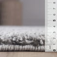 thumbnail image 4 of BNM Solid Indoor Shag Runner or Area Rug, 5' x 8', Silver, 4 of 8
