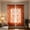 Orange, variant on Lace Sheer Curtains French Medallion Pattern Rod Pocket Drapes, Semi Room Darkening Vintage Floral Embroidered Window Panels for Living Room Bedroom Home Decor