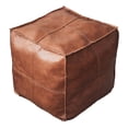 thumbnail image 4 of 2x funda de puf marroquí de material cuero PU taburete de piezaza almacenamiento otomano regalos perfecl Cubierta otomana, 4 of 5