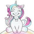 thumbnail image 5 of PBPBOX Wall Sticker Unicorn Shape PVC Assorted Color Room Decoration Unicorn Theme 1Pack, 5 of 5