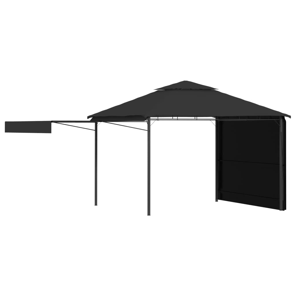 FOSA with Extending Roofs 9.8'x9.8'x9' Anthracite 180g/m2 -