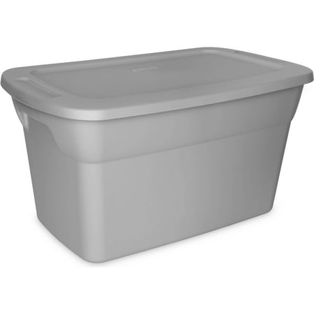 Sterilite 30 Gallon Tote Box- Steel (Available in Case of 6 or Single Unit)