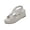 White Shoes for Women, variant on Women's Sandal Wedge Heel Sole Open Toe Plus Size Available Breathable Material For Warm Weather Style White 41