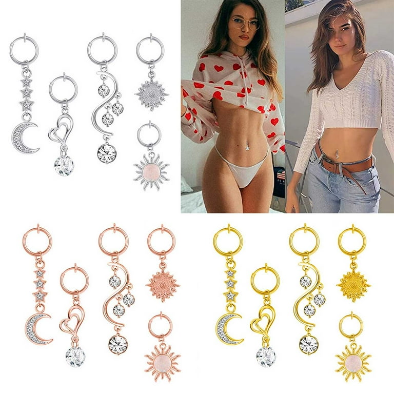 Fake belly button clearance rings walmart