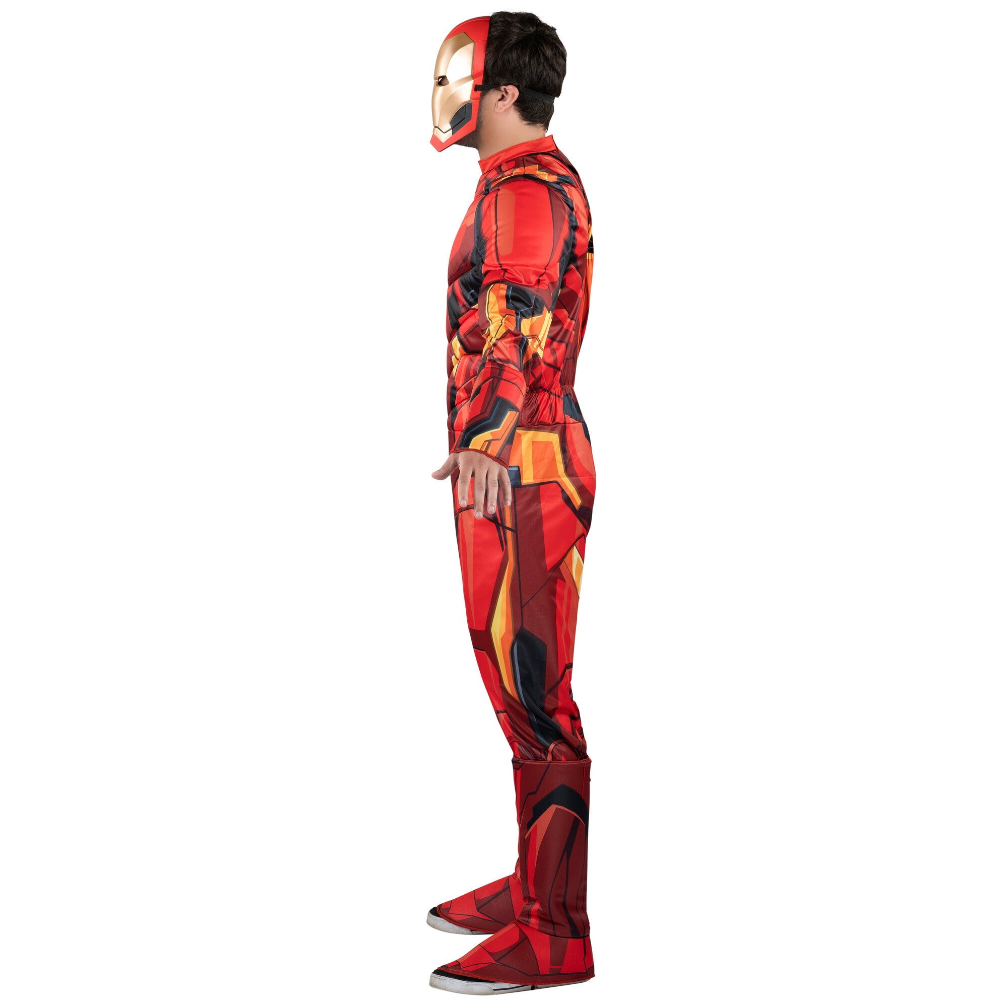 Morris Costumes JWC0968M Qualux Marvel Iron Man Jumpsuit Costume for Adults - Medium