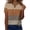 #723Brown, variant on Summer Tops for Women Casual T-Shirts Shirts Graphic Tee Short Sleeve Top Floral Print Loose Top