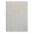 thumbnail image 2 of YAOMOBB Writing Notebook Faux Leather Hardcover English Planner 180 Pages Ink Proof Mini Journal Diary A7 2024 Student Pocket Notebook Supplies, 2 of 7