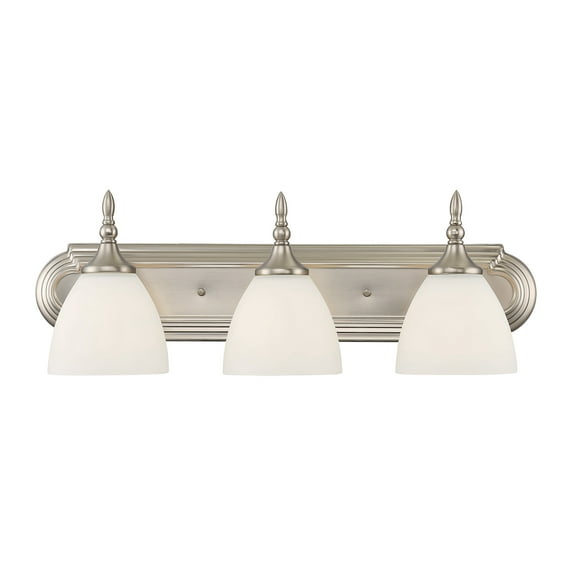 Classic Satin Nickel Bathroom Vanity Light