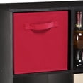 thumbnail image 6 of ClosetMaid Cubeicals Fabric Drawer, Open Storage Organizing Bin, Red (2 Pack), 6 of 6