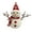 Red, variant on TTUHYWXI Snowman Decor Figurines Resin Snowman Lighted Decorations Indoor Glowing Snowman LED Light Up Snowman Indoor Festive Fiber Optic Decorations Clearance, 9*4*10in